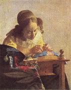 Jan Vermeer The Lacemaker Spain oil painting artist